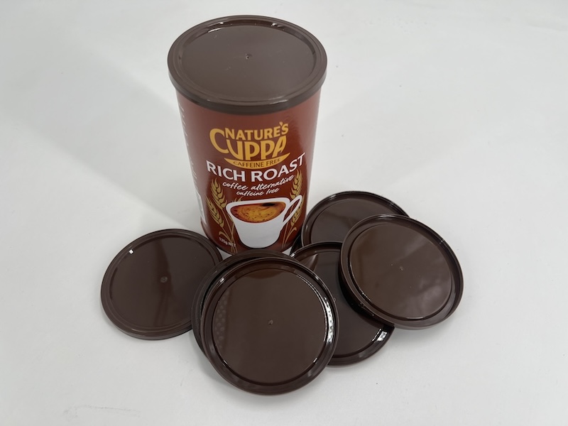 Custom Cylinder Paper Cans Packaging PP PS PE Plastic Lids