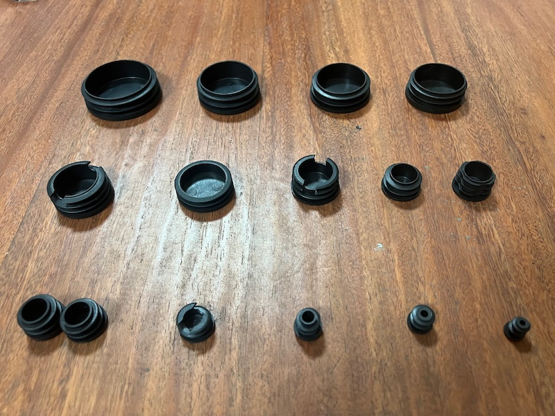 Pipe Inserts Tube End Cover Round Plastic Fitting Plug for Furniture